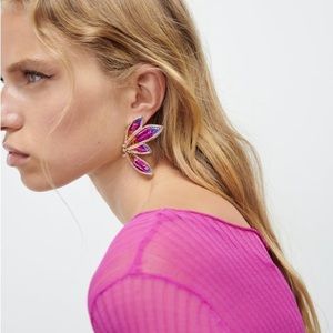 Zara Sequin Butterfly Earrings